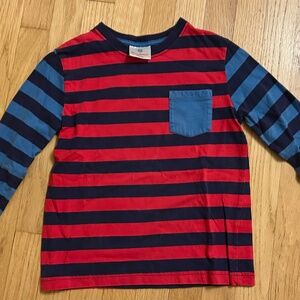 Hanna Andersson Long Sleeve Striped Tee - size 8 (130) Boys Girls